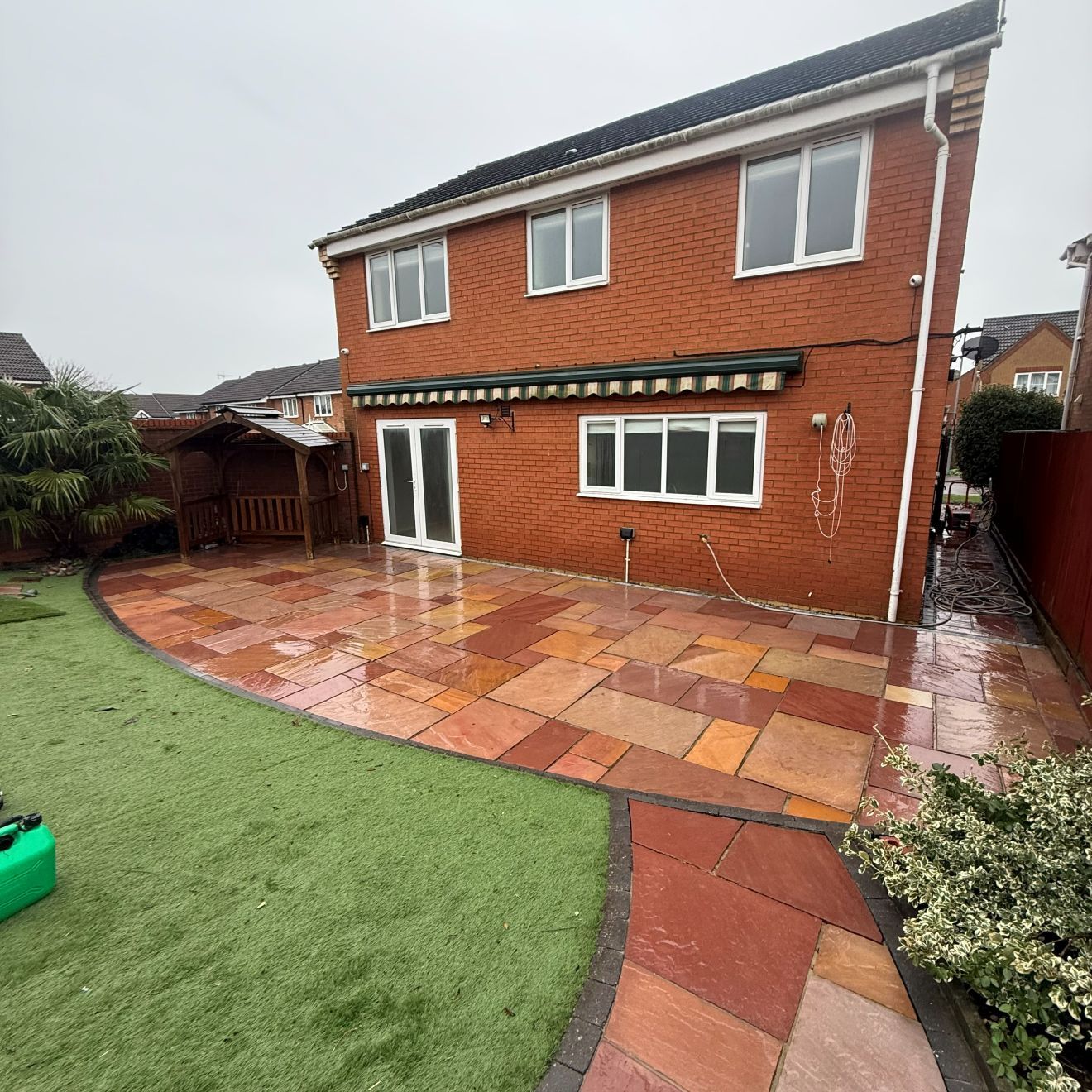 Patio after cleaning